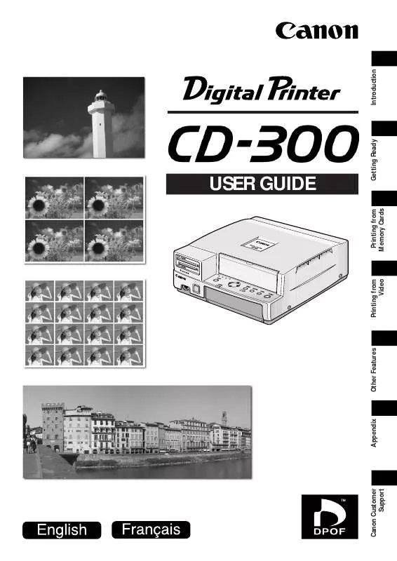 Mode d'emploi CANON CD-300