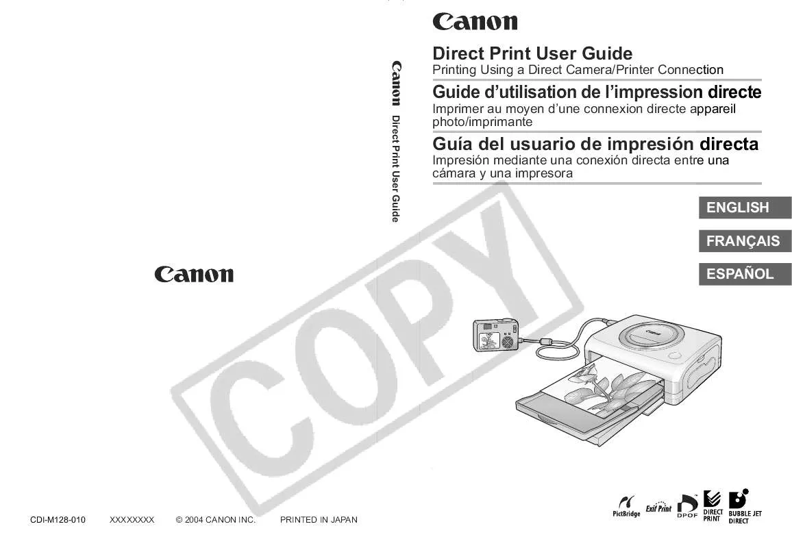 Mode d'emploi CANON DIRECT PRINT