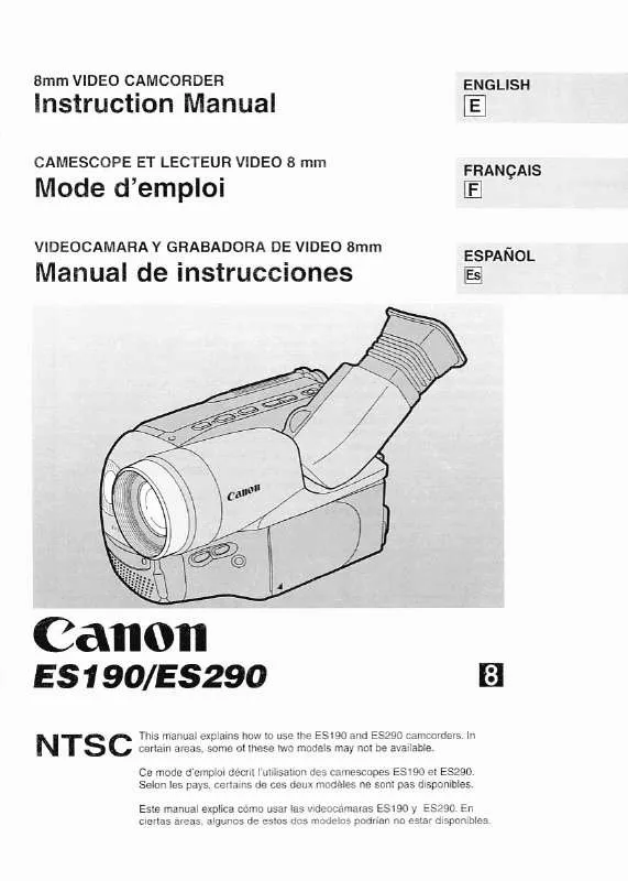 Mode d'emploi CANON SELPHY ES290