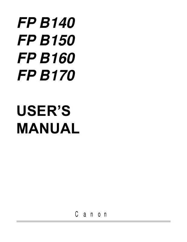 Mode d'emploi CANON FAX-PHONE 11