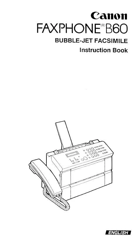 Mode d'emploi CANON FAX-PHONE 16