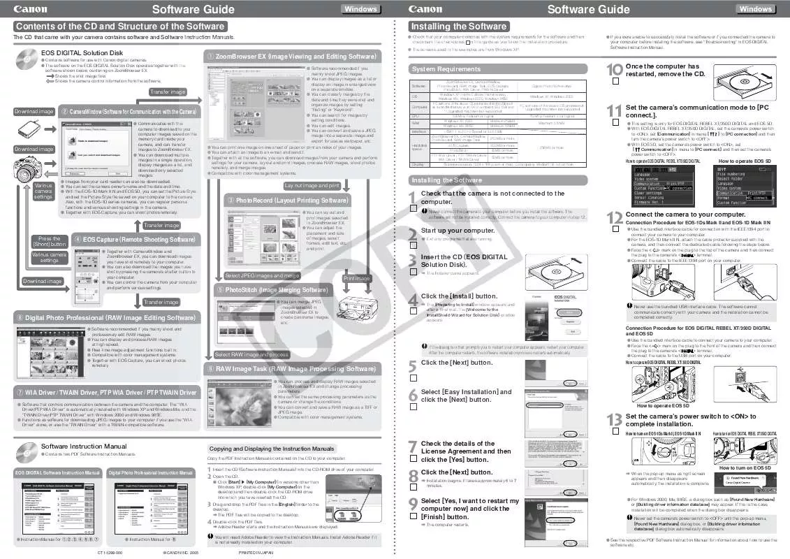 Mode d'emploi CANON PHOTORECORD