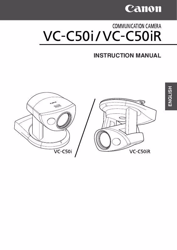 Mode d'emploi CANON VC-C50I-VC-C50IR