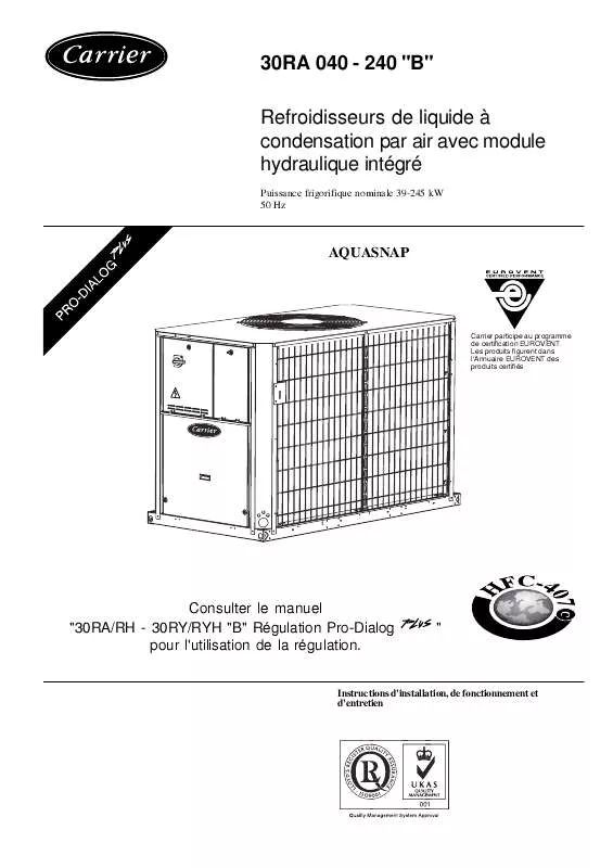 Mode d'emploi CARRIER 23435-IOM-09-2003