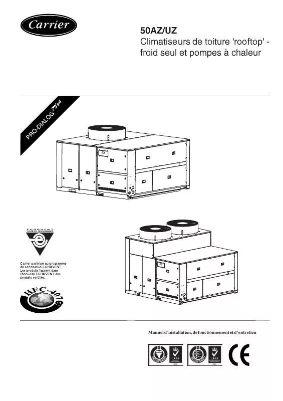 Mode d'emploi CARRIER 25714-IOM-03-2004