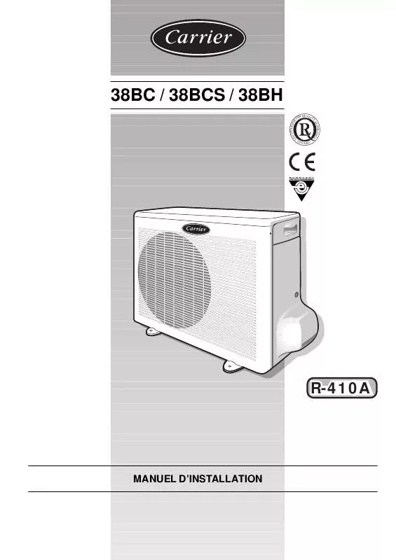 Mode d'emploi CARRIER CB3851E3