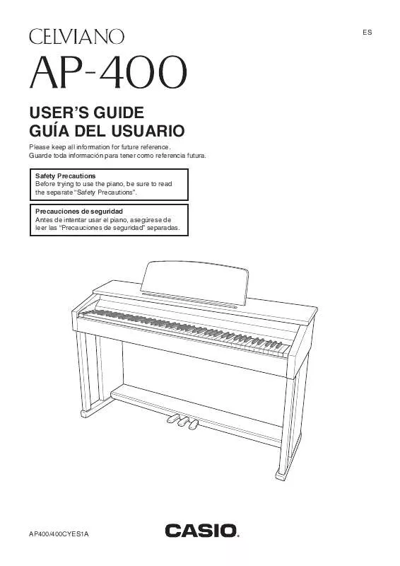 Mode d'emploi CASIO CELVIANO AP-400