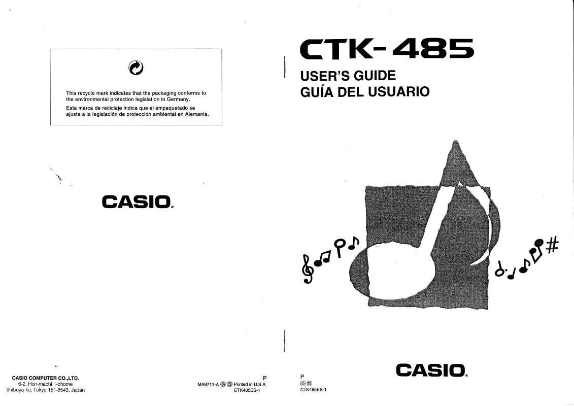 Mode d'emploi CASIO CTK-485