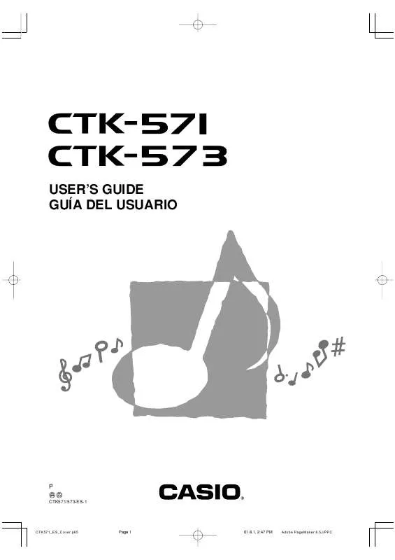 Mode d'emploi CASIO CTK-571