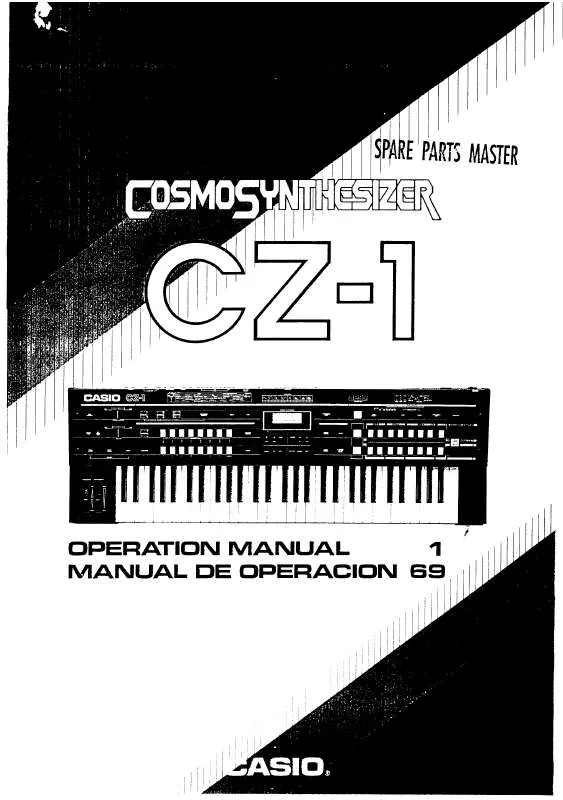 Mode d'emploi CASIO CZ-1