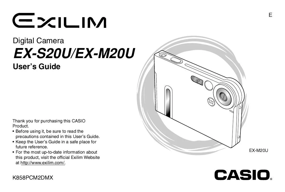 Mode d'emploi CASIO EXILIM EX-M20U