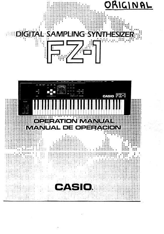 Mode d'emploi CASIO FZ-1