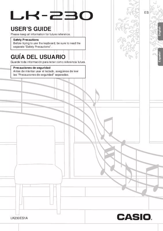 Mode d'emploi CASIO LK-230