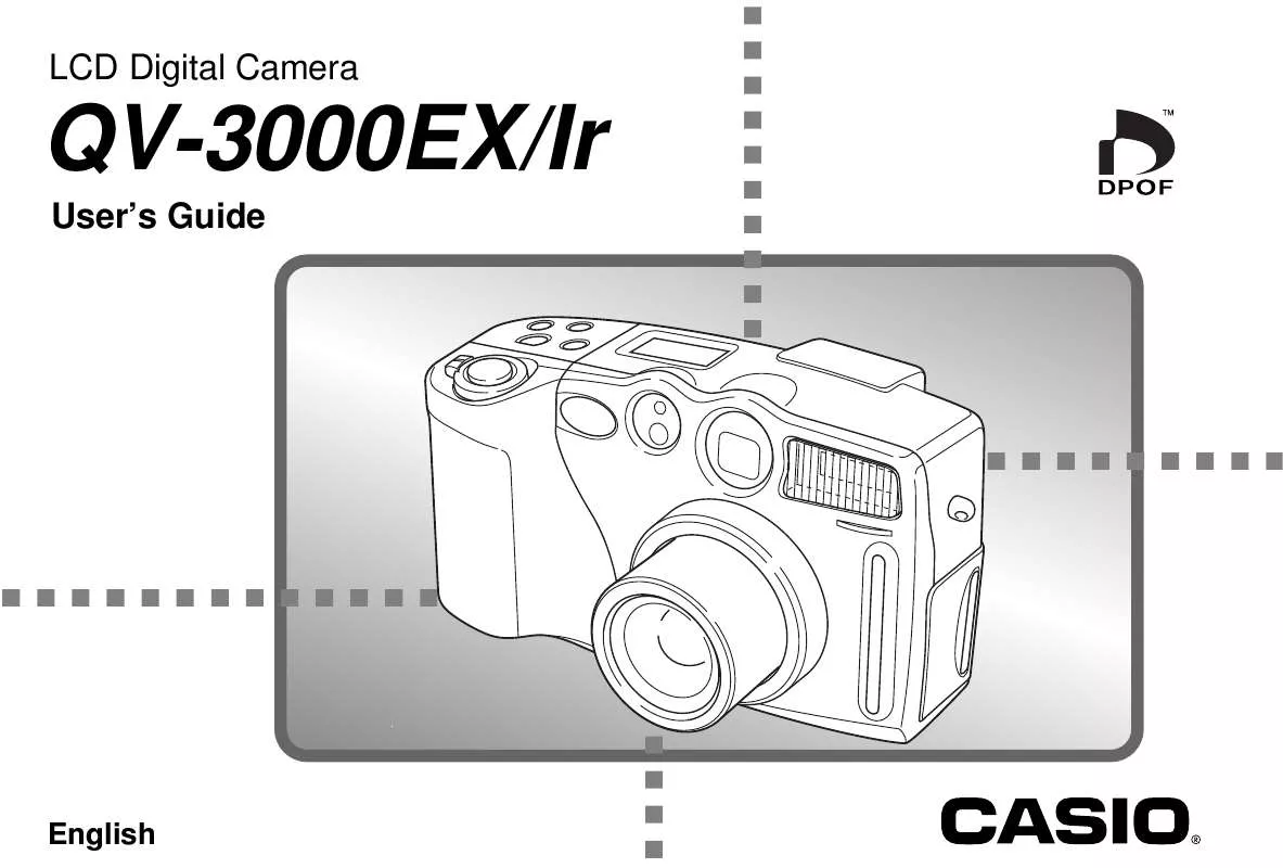 Mode d'emploi CASIO QV3000EX-IR