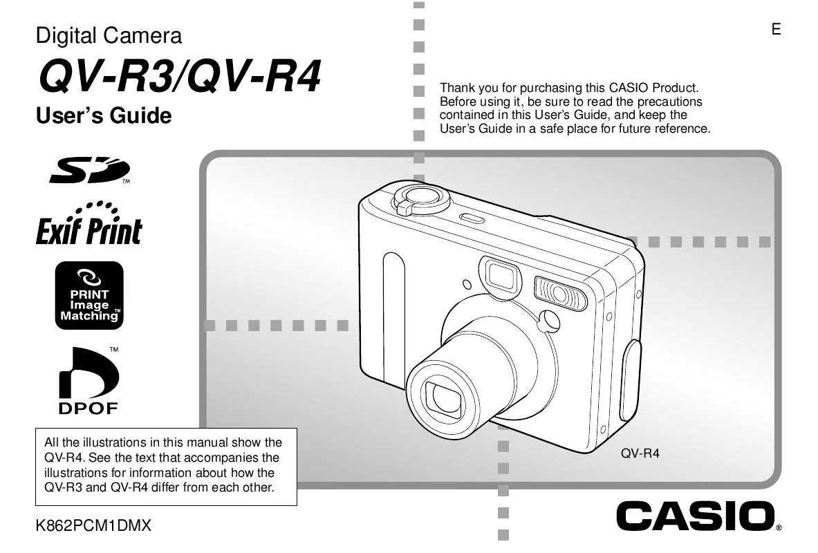 Mode d'emploi CASIO QV-R3