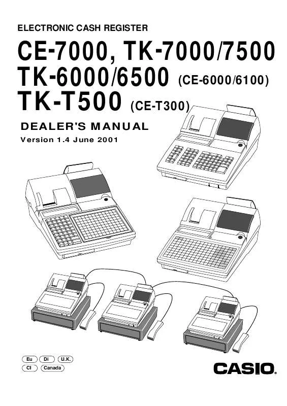 Mode d'emploi CASIO TK-6000