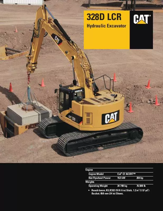 Mode d'emploi CATERPILLAR 328D LCR