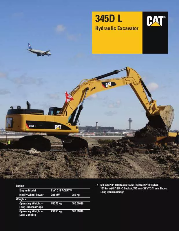 Mode d'emploi CATERPILLAR 345D L