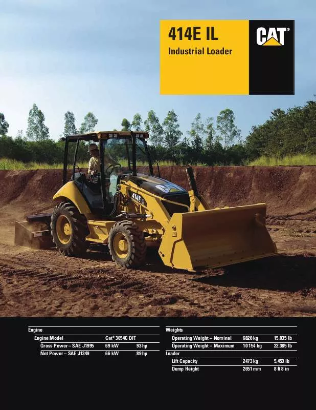 Mode d'emploi CATERPILLAR 414E IL