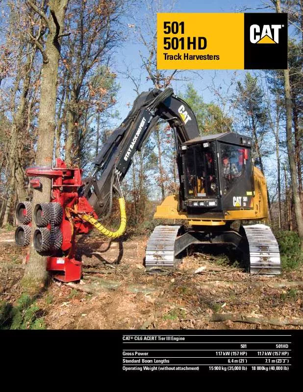 Mode d'emploi CATERPILLAR 501