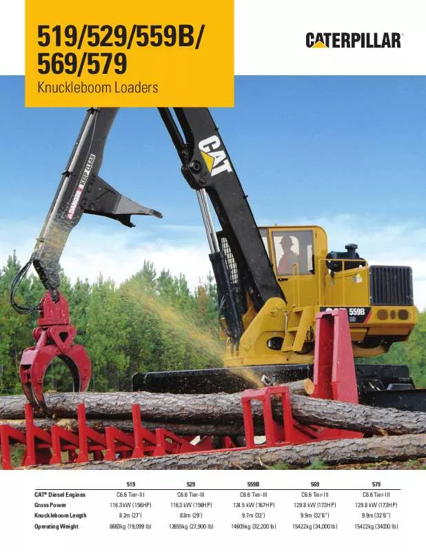 Mode d'emploi CATERPILLAR 559B