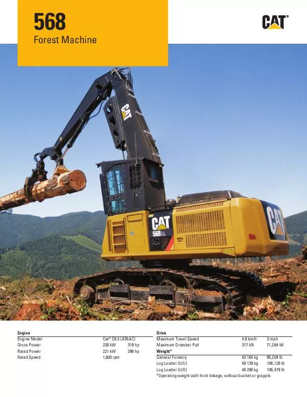 Mode d'emploi CATERPILLAR 568