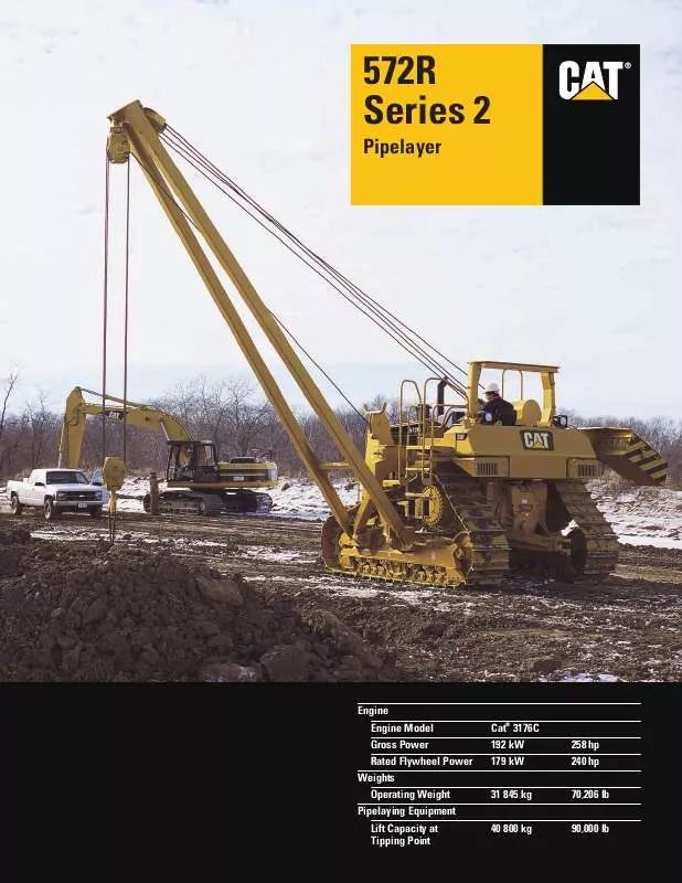 Mode d'emploi CATERPILLAR 572R SERIES 2