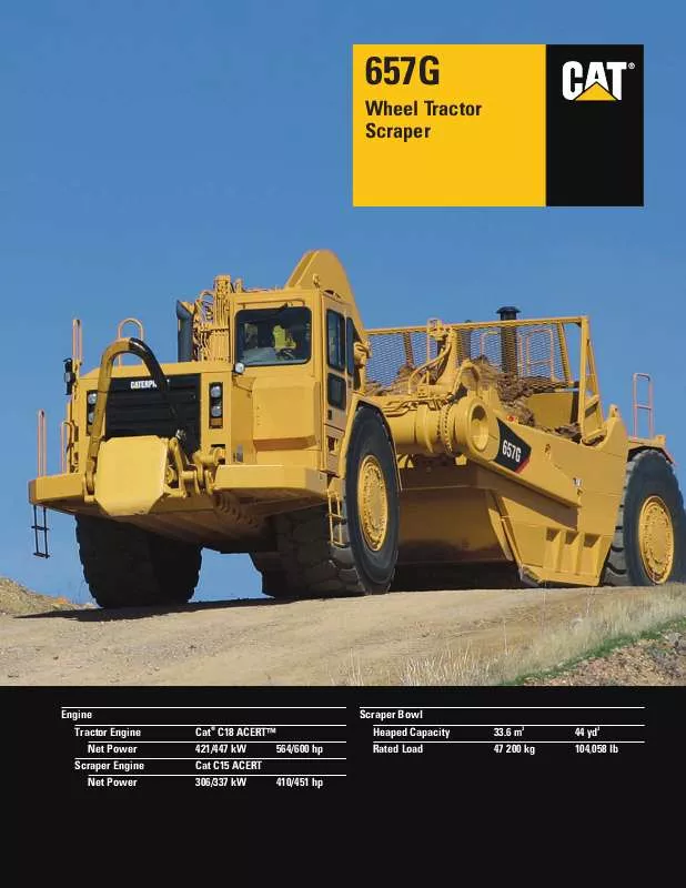 Mode d'emploi CATERPILLAR 657G