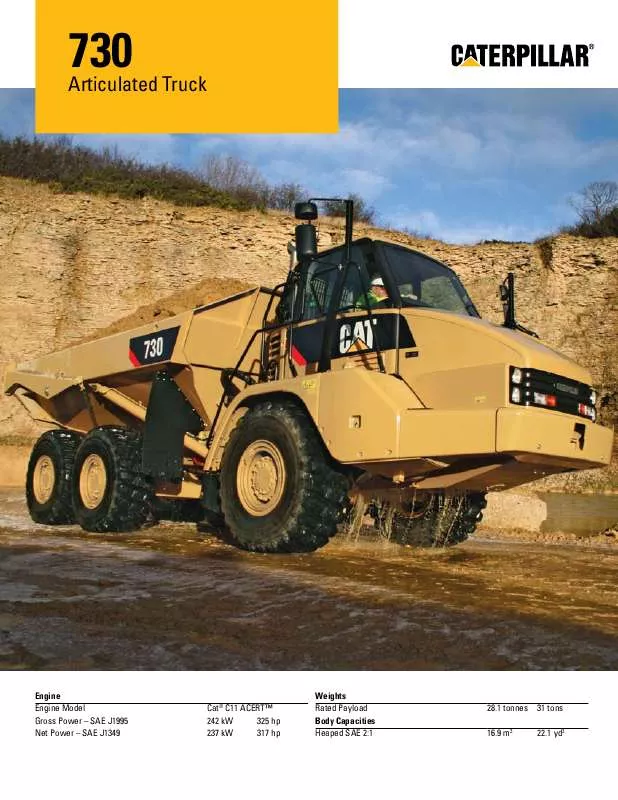 Mode d'emploi CATERPILLAR 730