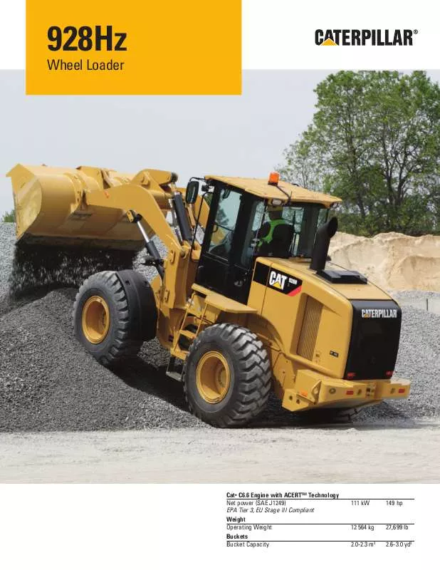 Mode d'emploi CATERPILLAR 928HZ