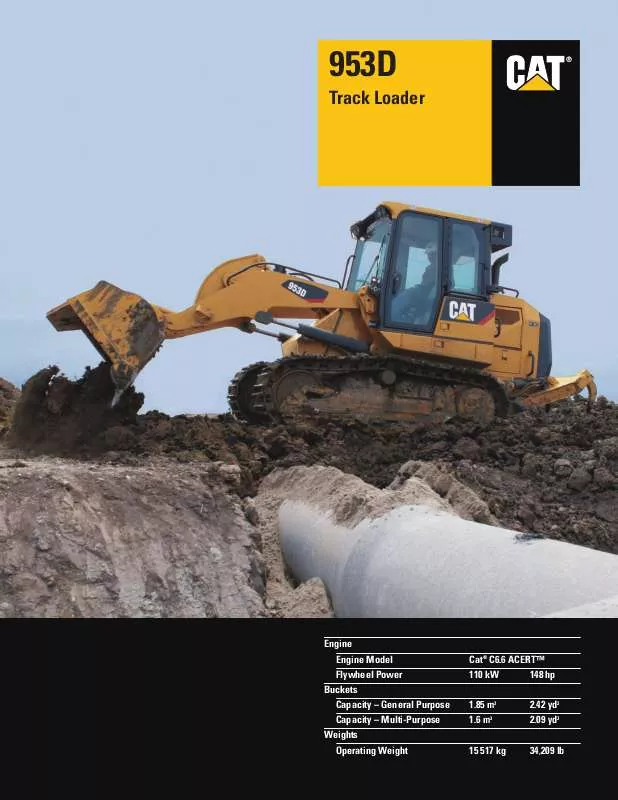 Mode d'emploi CATERPILLAR 953D