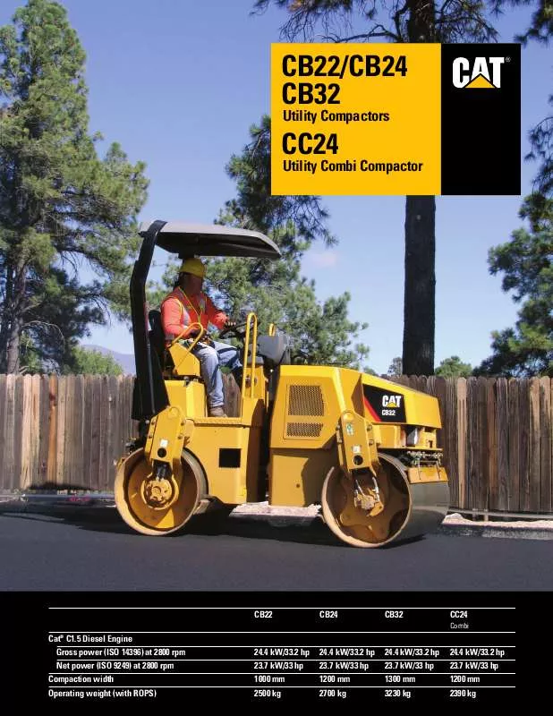 Mode d'emploi CATERPILLAR CB24