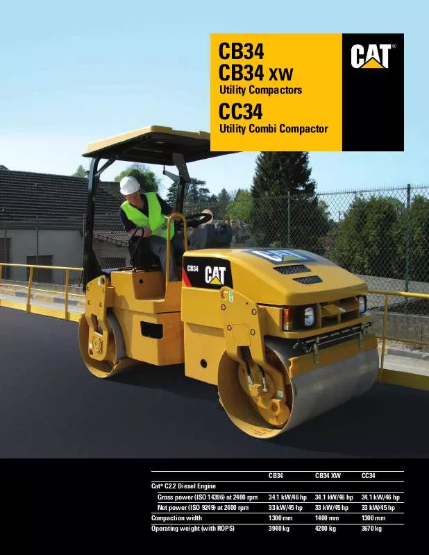 Mode d'emploi CATERPILLAR CB34