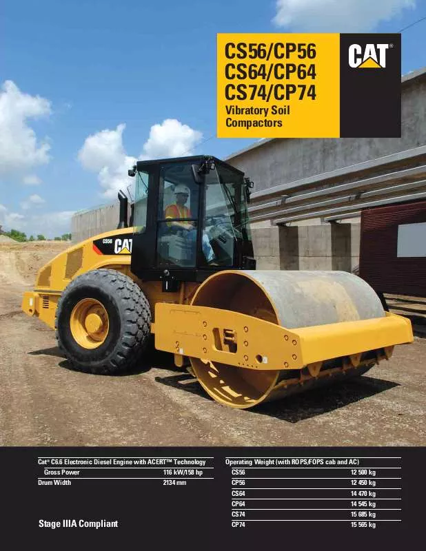 Mode d'emploi CATERPILLAR CP74