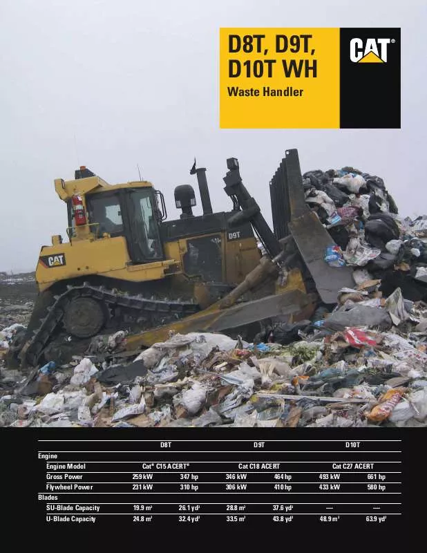 Mode d'emploi CATERPILLAR D10T WH