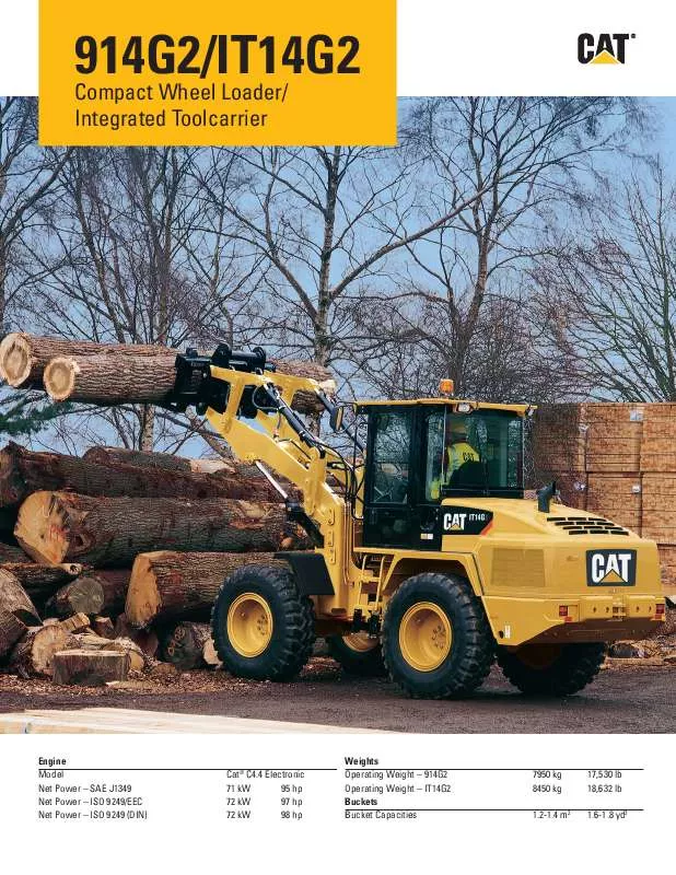 Mode d'emploi CATERPILLAR IT14G2