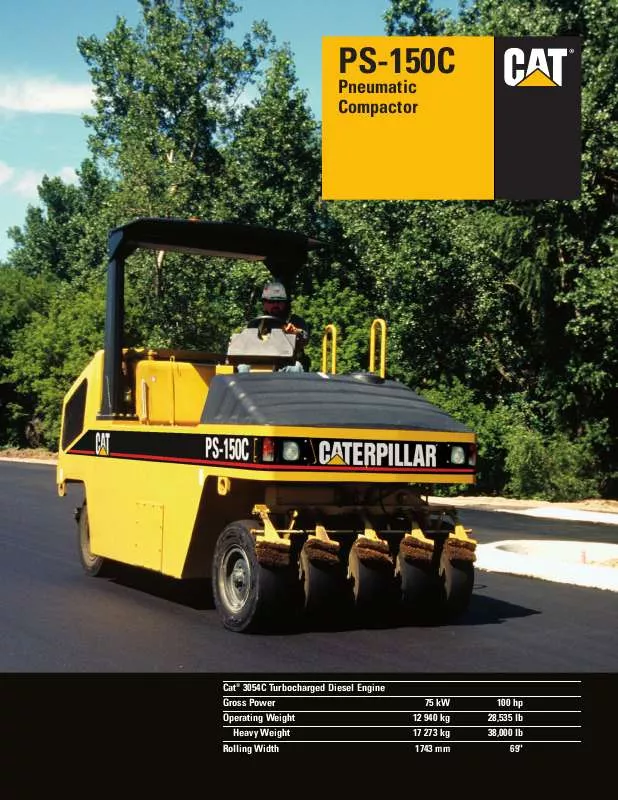 Mode d'emploi CATERPILLAR PS-150C