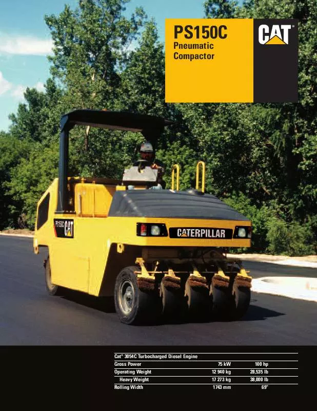 Mode d'emploi CATERPILLAR PS150C HW