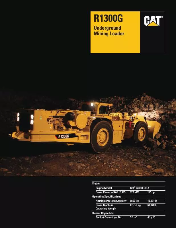 Mode d'emploi CATERPILLAR R1300G