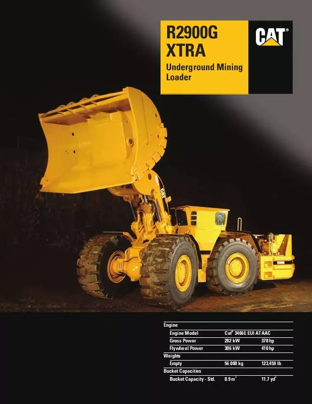 Mode d'emploi CATERPILLAR R2900G XTRA