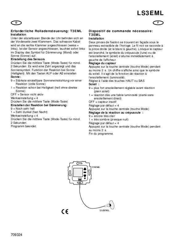 Mode d'emploi CHAMBERLAIN LS3EML