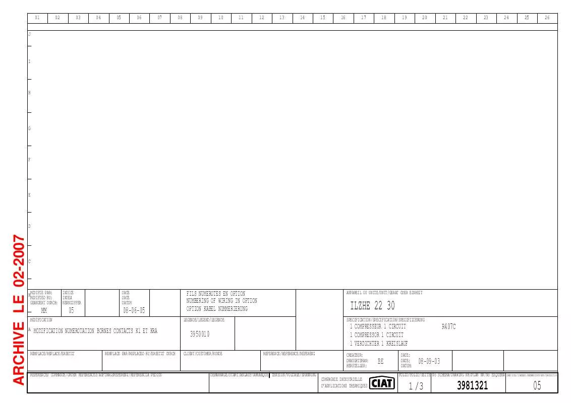 Mode d'emploi CIAT ILZHE 22 30