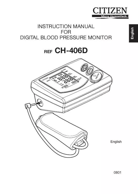 Mode d'emploi CITIZEN CH-406D