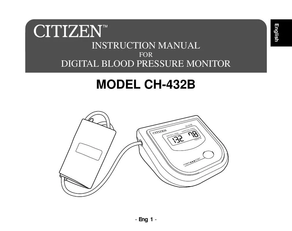 Mode d'emploi CITIZEN CH-432B