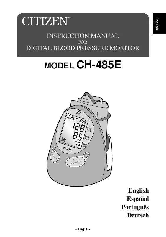 Mode d'emploi CITIZEN CH-485E