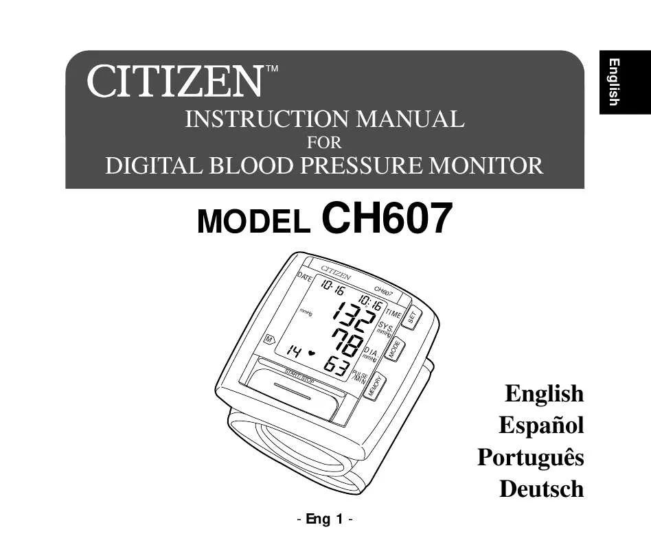 Mode d'emploi CITIZEN CH607