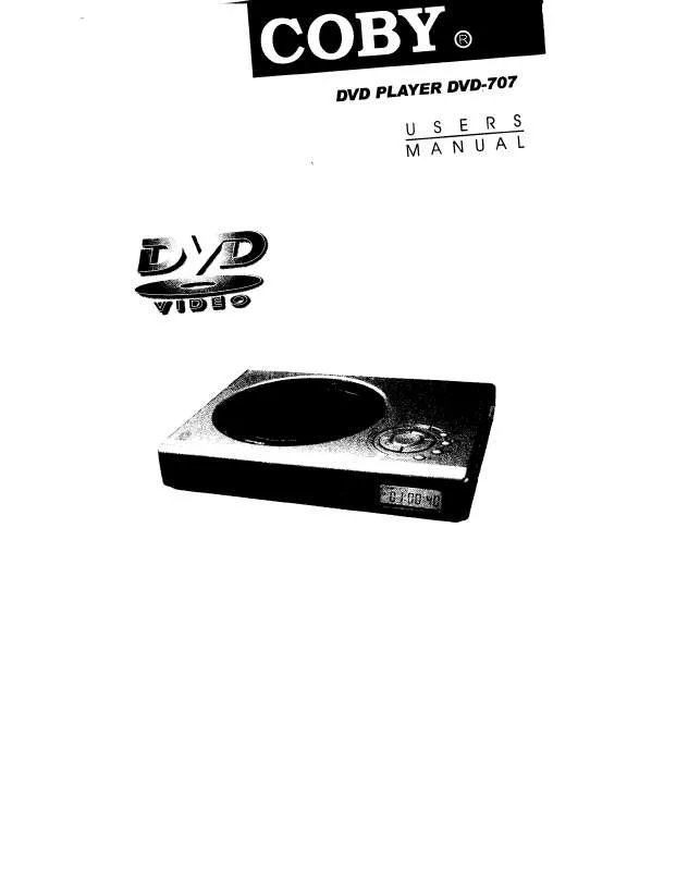 Mode d'emploi COBY DVD-707