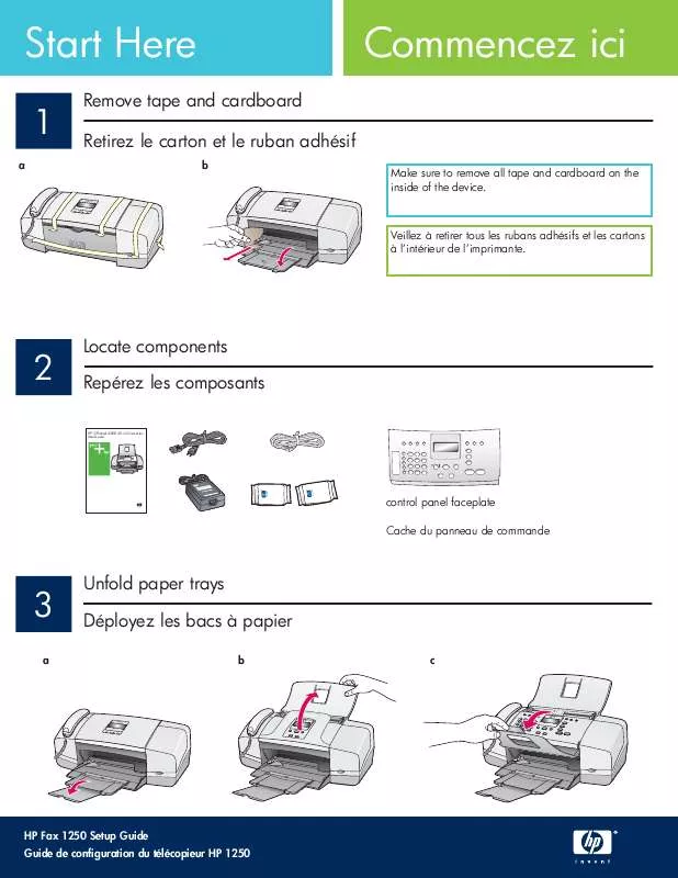 Mode d'emploi COMPAQ 1250