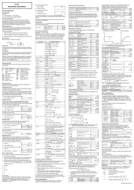 Mode d'emploi COMPAQ 9S