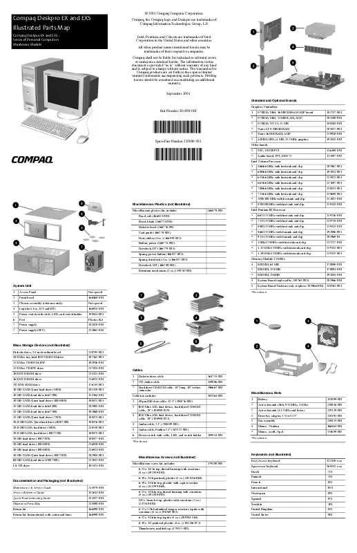 Mode d'emploi COMPAQ DESKPRO EX